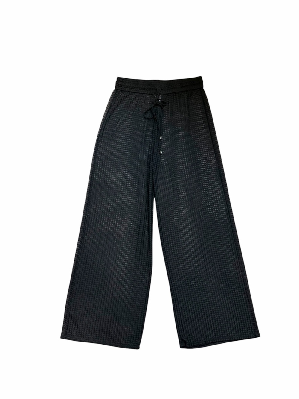 Women’s Jordan Taylor Black Knit wide Leg boho beach cover up Pants